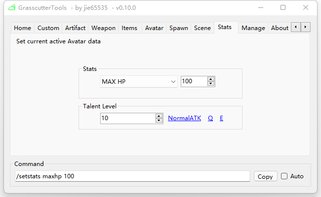 Custom Stats Screenshort