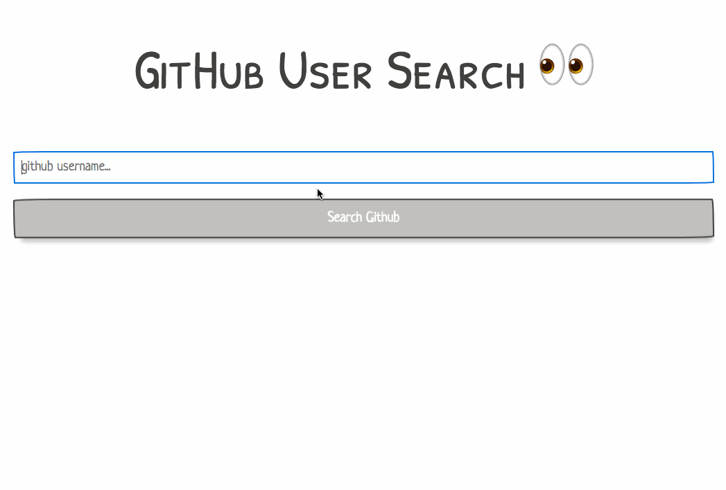 github User Search app