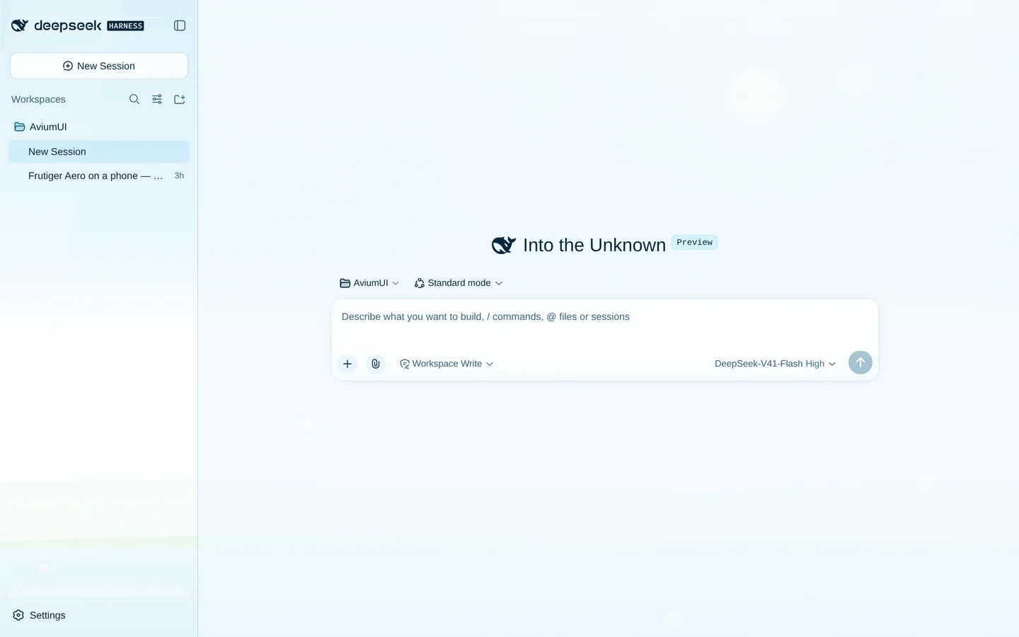 The dsh desktop layout with the Frutiger Aero skin