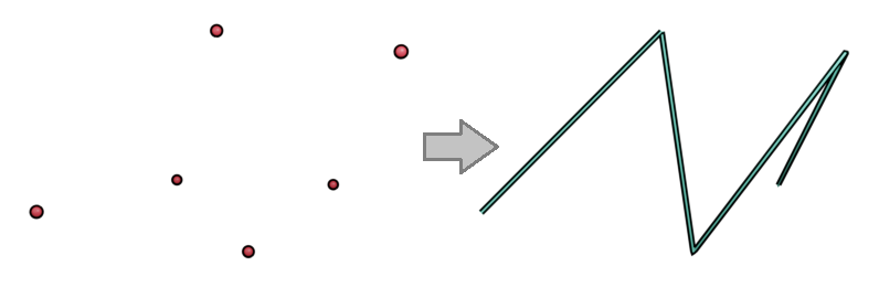 Polylines connecting arbitrary vertices