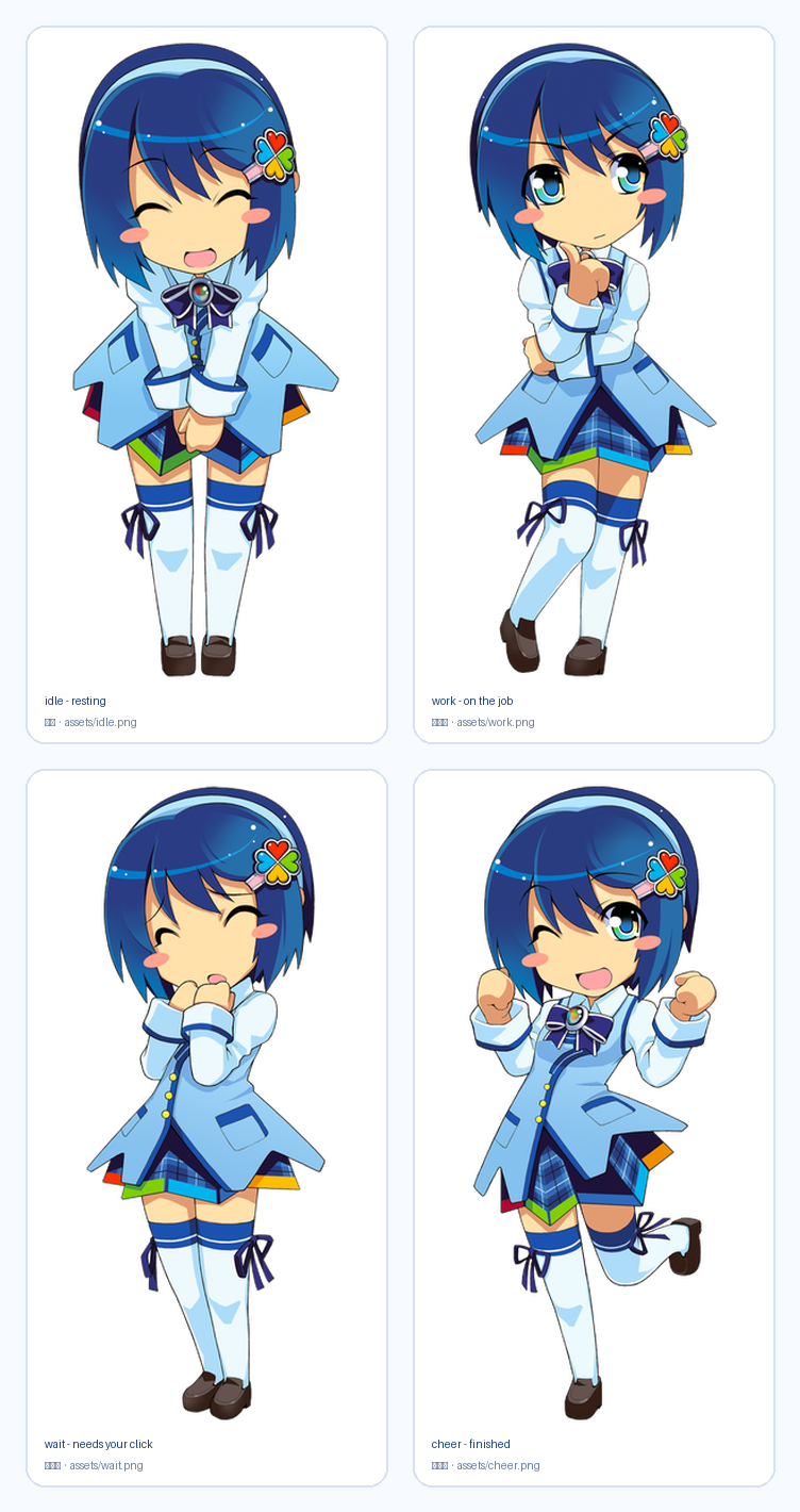 OStan Nanami-San, four poses