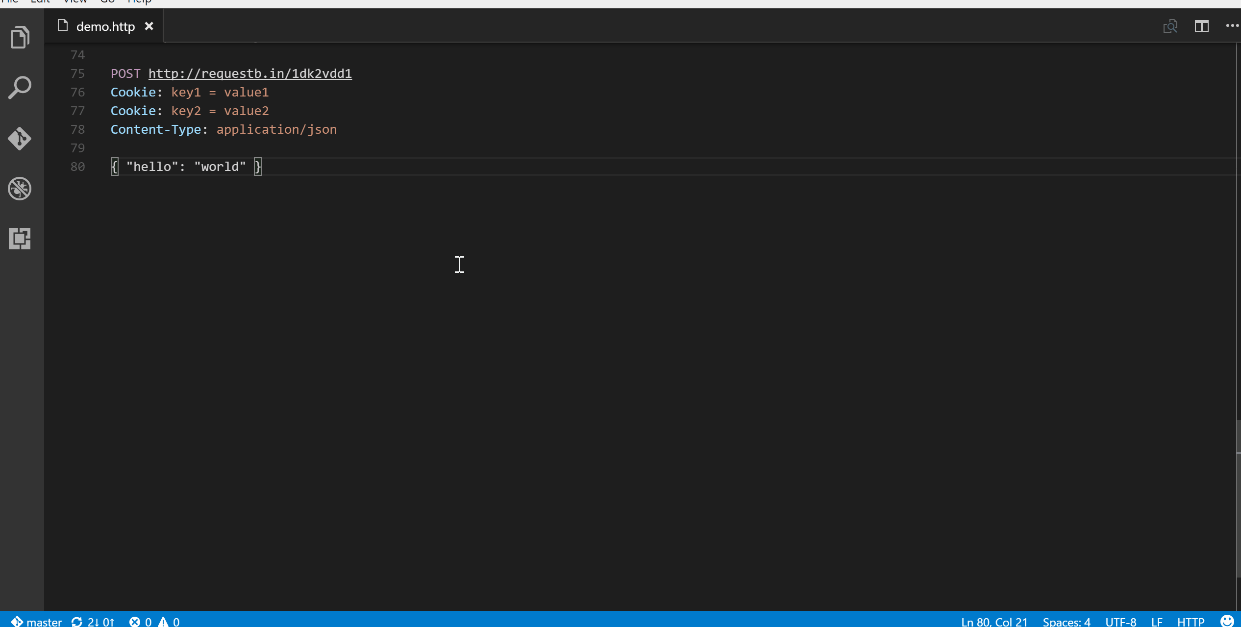 visual studio code github token