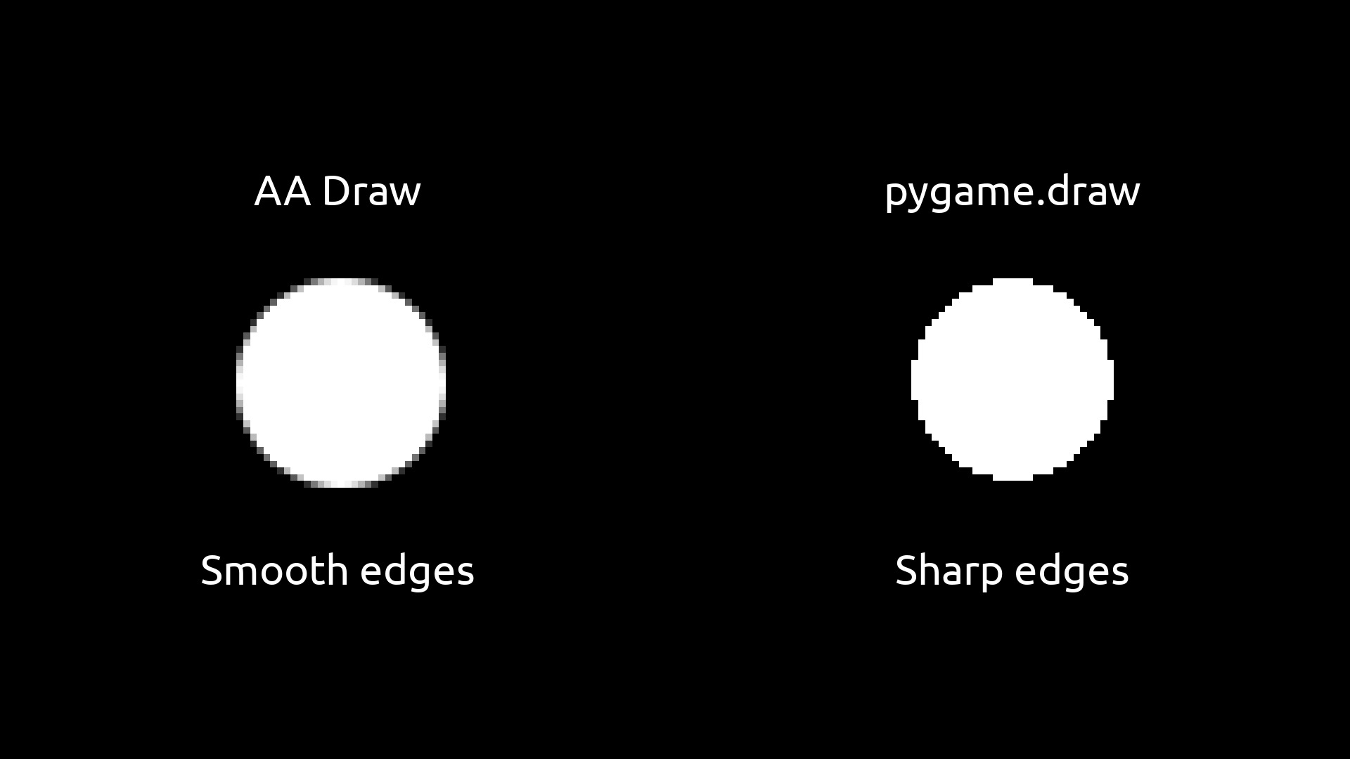AA Draw vs pygame.draw antialiasing