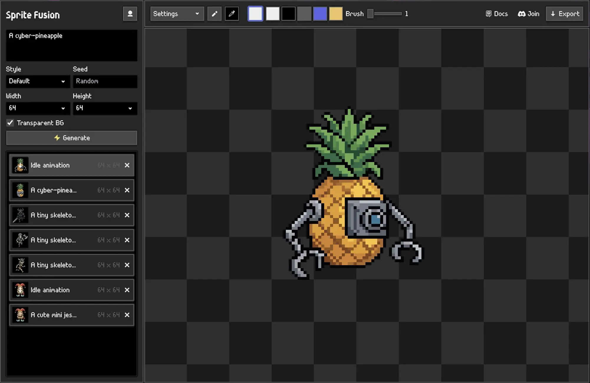 Sprite Fusion Pixel Art Generator