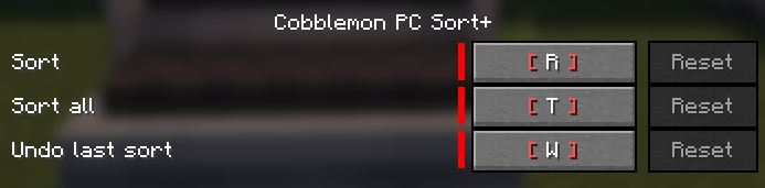 Default keybinds