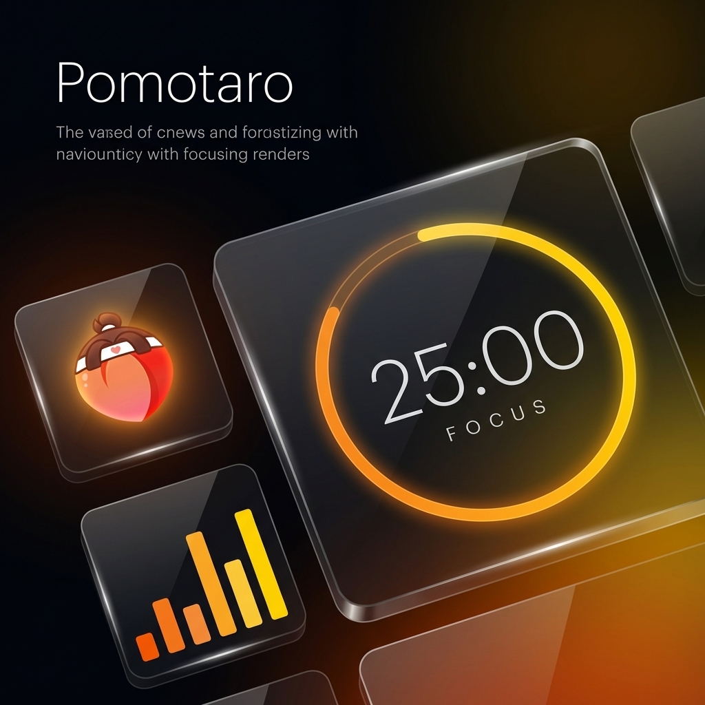 Pomotaroのアプリ画面