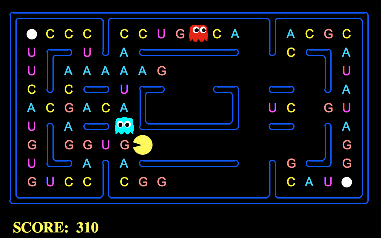 DNA Pac-Man board