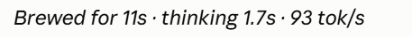 The line under an answer in the Claude Code desktop app