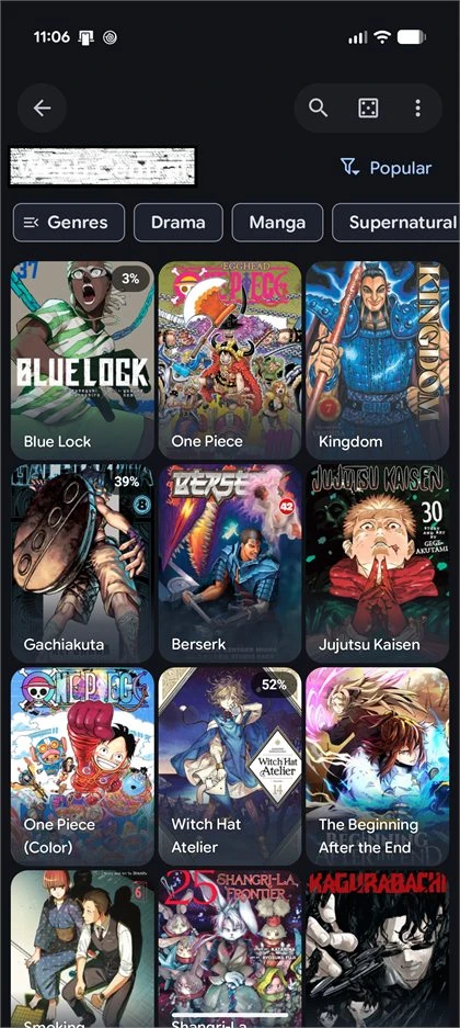 DropSauce extensions screen