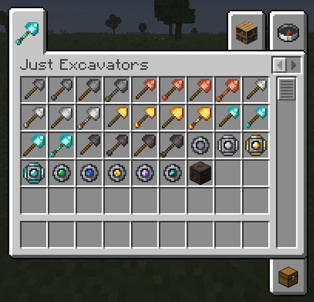 Excavators and Enhancement Cores