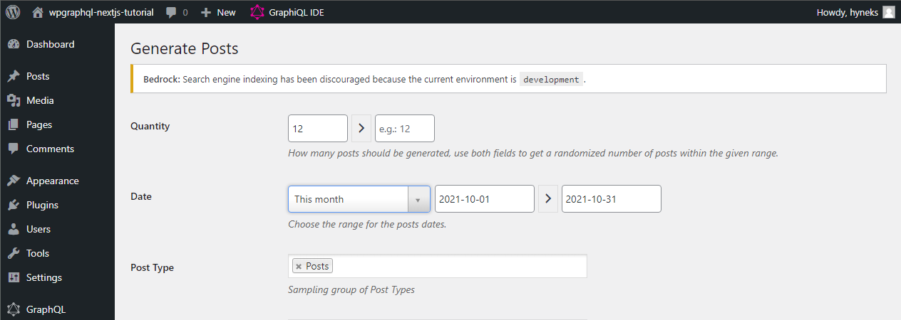 Image of the Faker Press settings