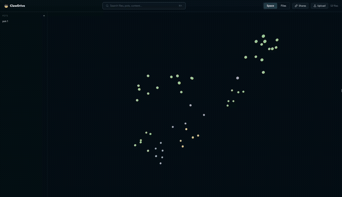 ClawDrive 3D file cloud demo
