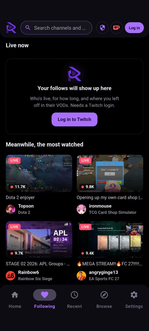 Twitch Retold Mobile 4