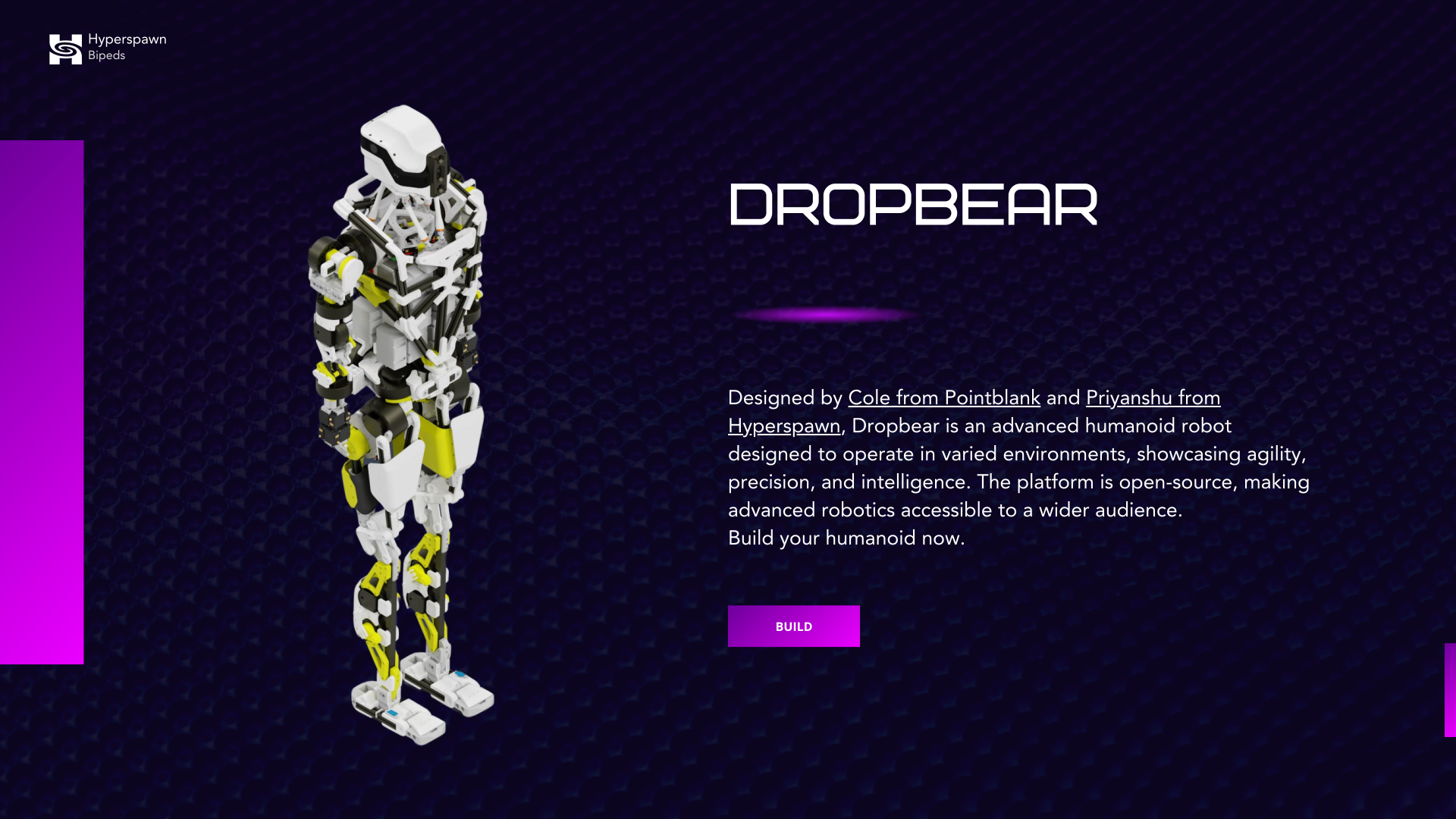 Dropbear humanoid robot