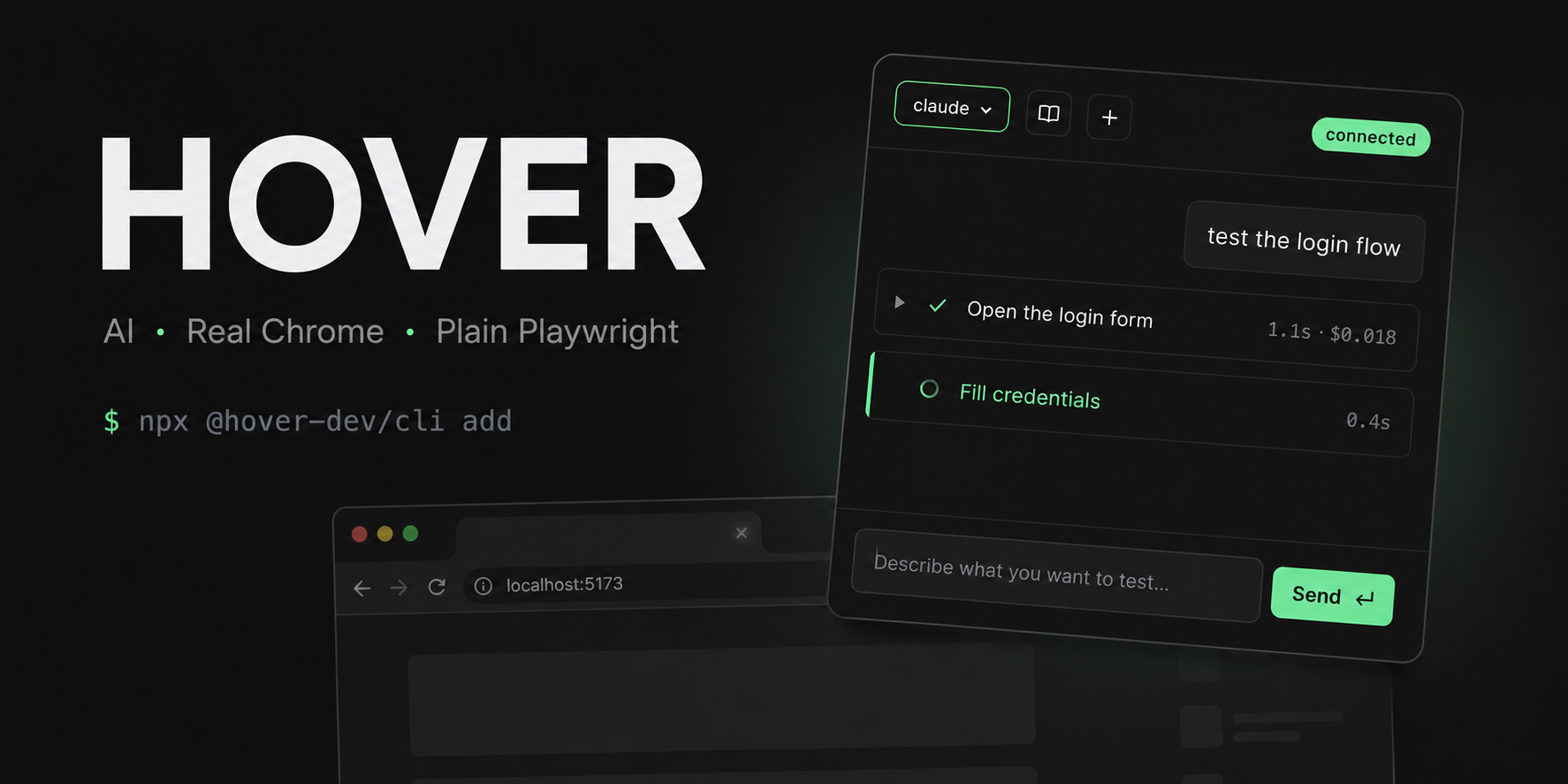Hover — the local-first, open-source way to author end-to-end tests with AI