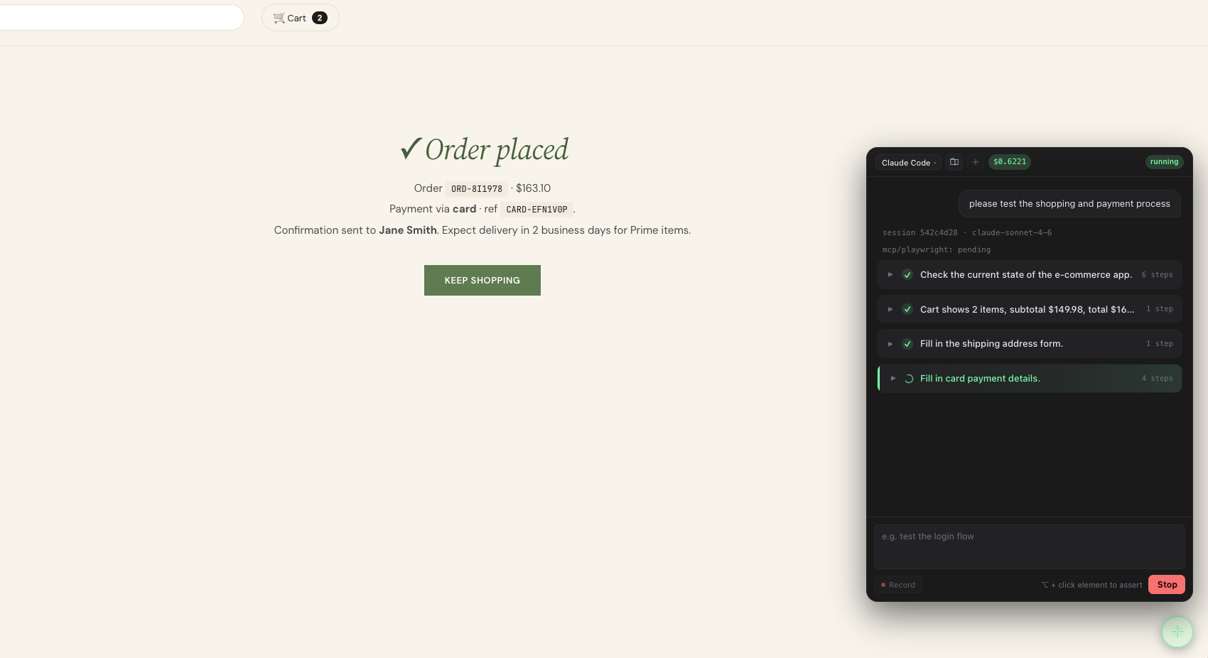 03 · e-commerce — cart and checkout