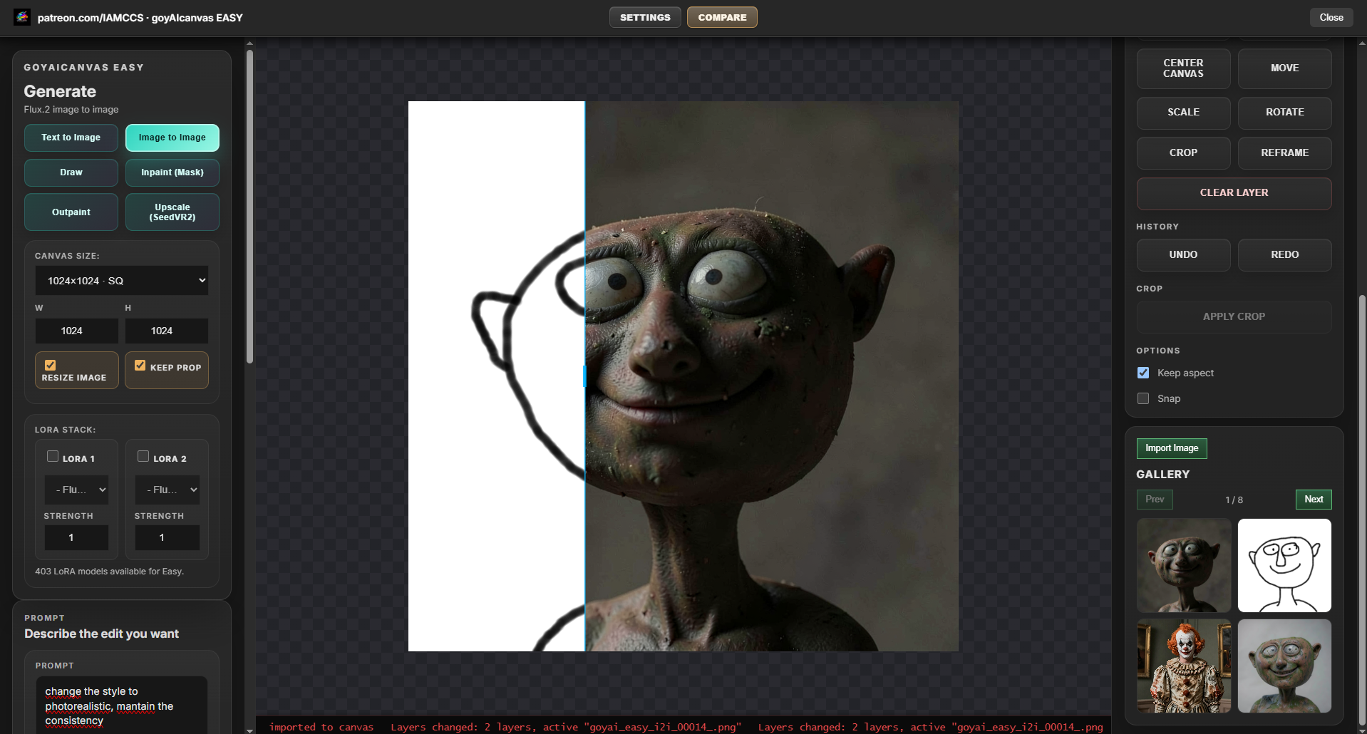 Draw mode