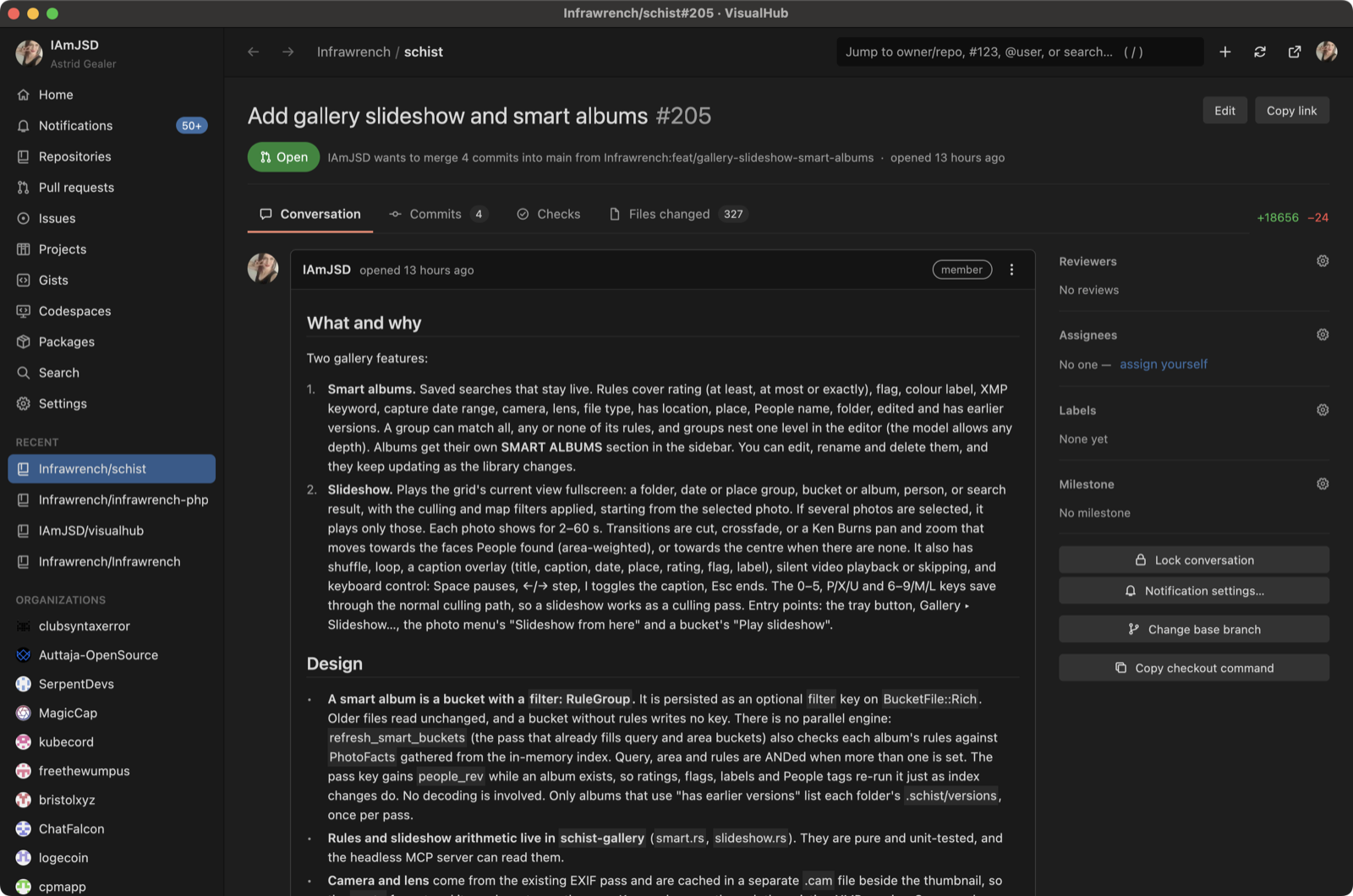 A pull request