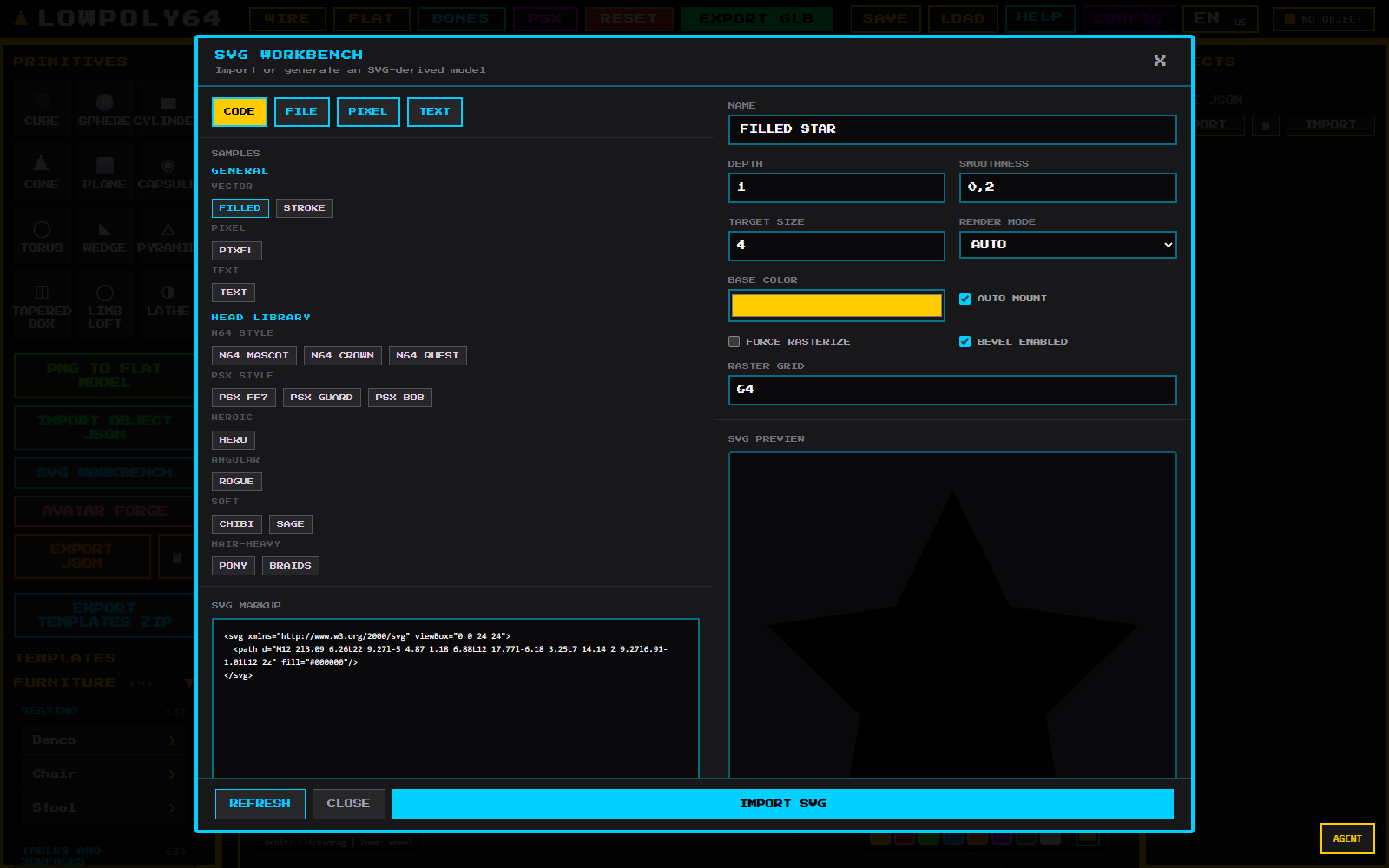 SVG workbench