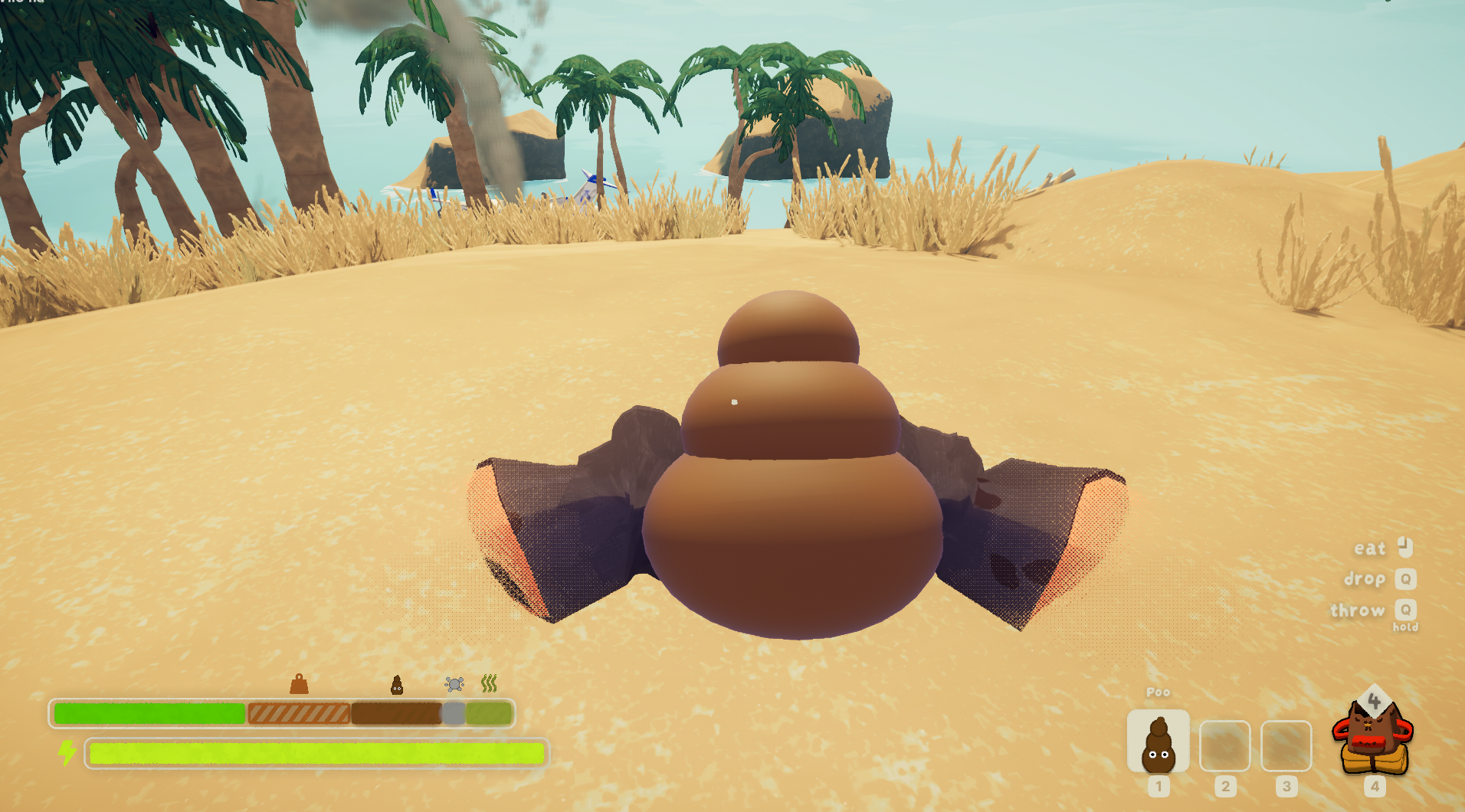 Building up and releasing Poo