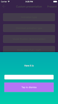 Modal size - Half