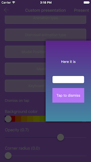 Modal position - RightCenter