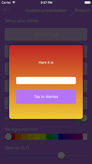 Modal size - Custom