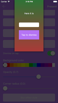 Modal position - TopCenter