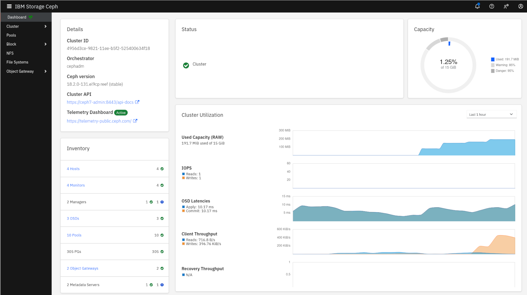 IBM Storage Ceph Screenshot