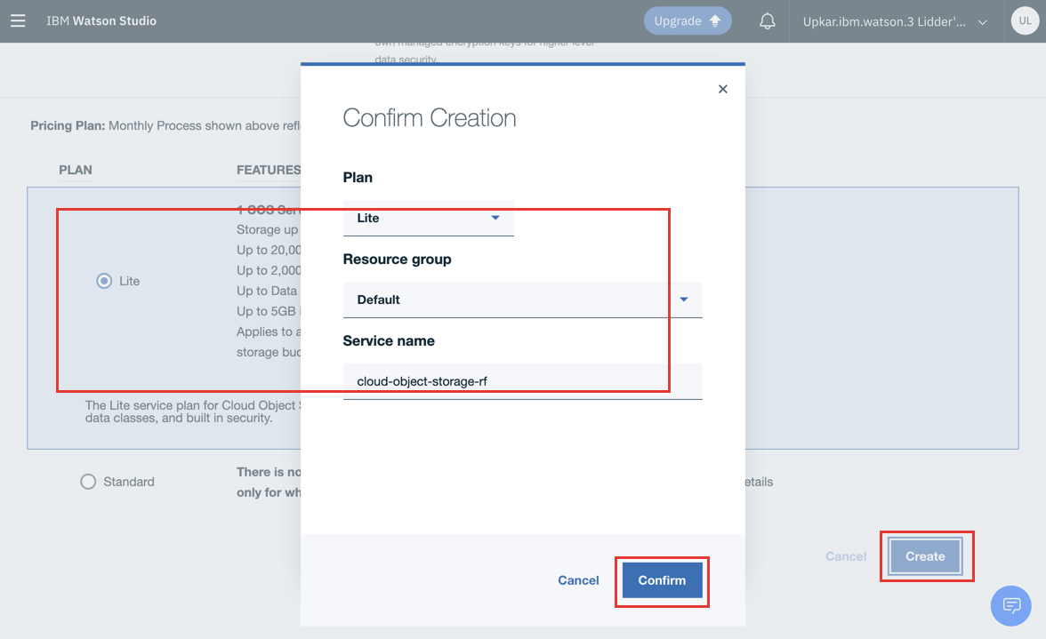 New Cloud Object Storage instance