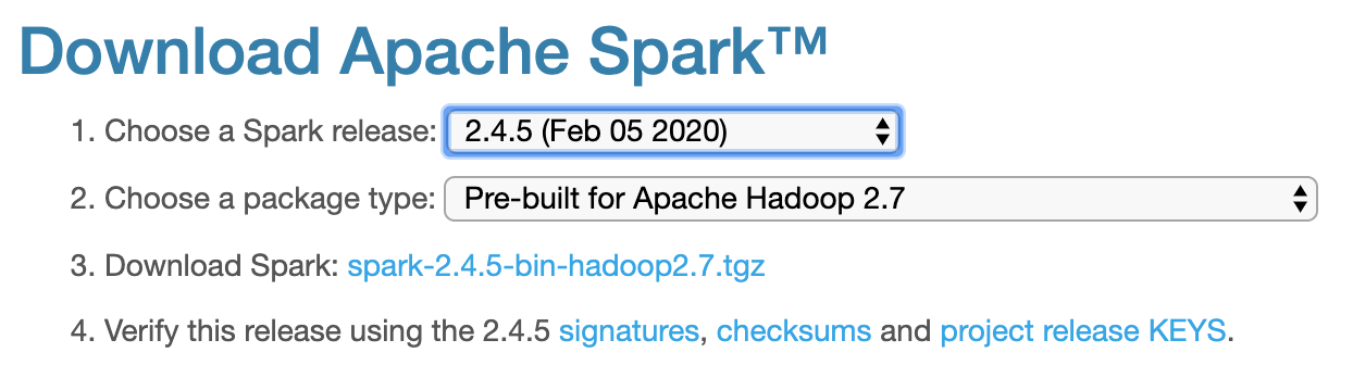 Download Apache Spark
