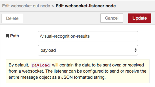 An image showing how to set a websocket path