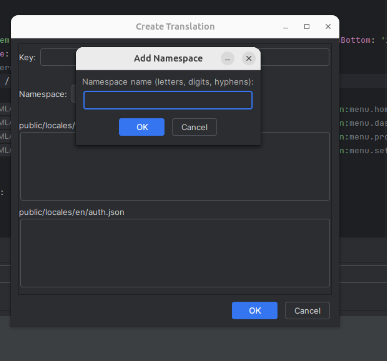 Extraction add namespace