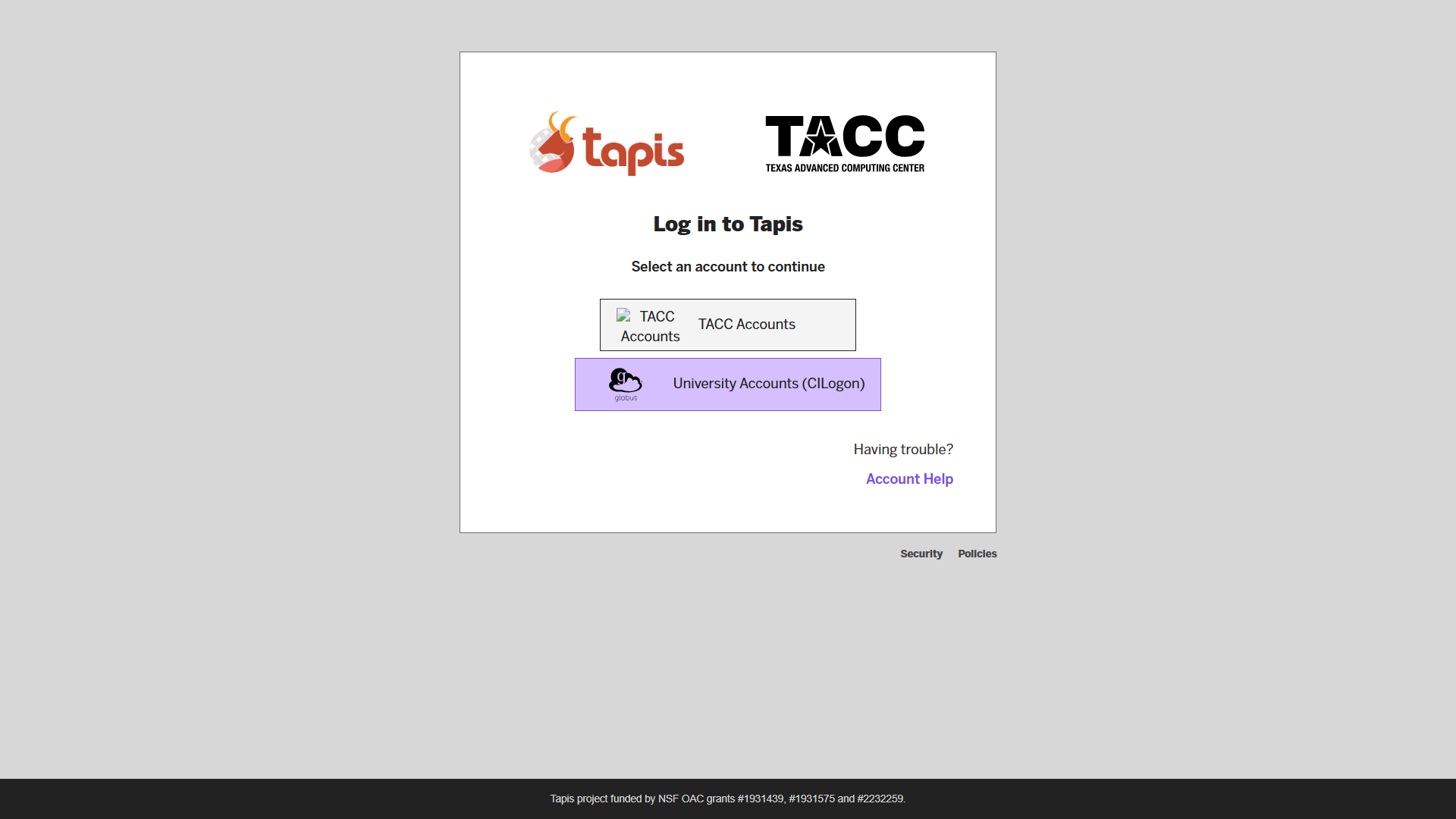 Login Page