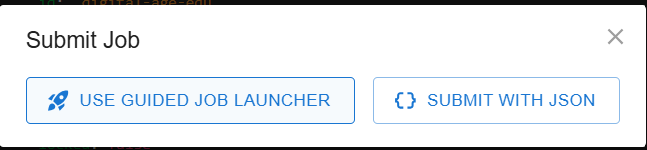 Use Guided Job Launcher