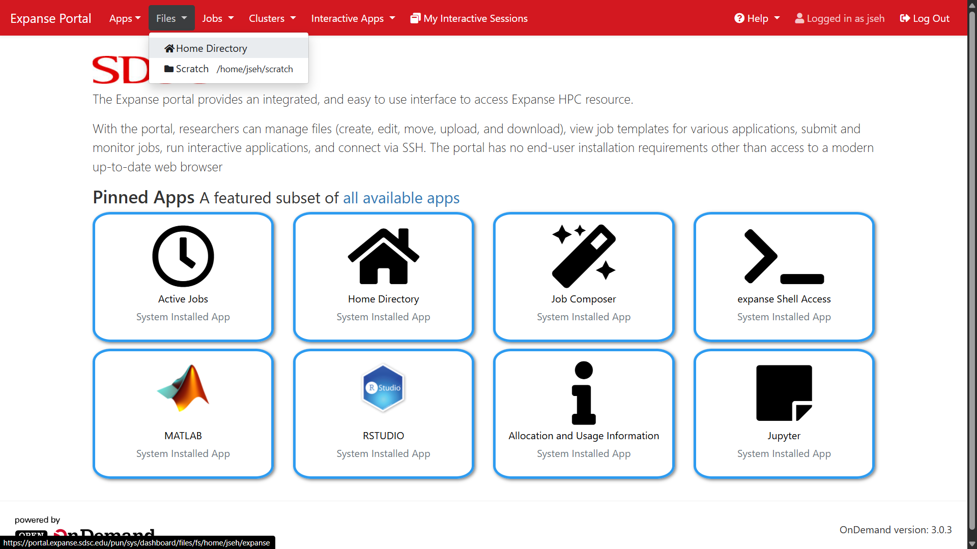 Expanse Home Directory