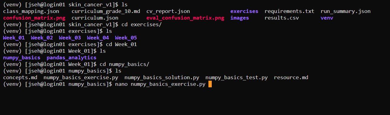 Running Exercises