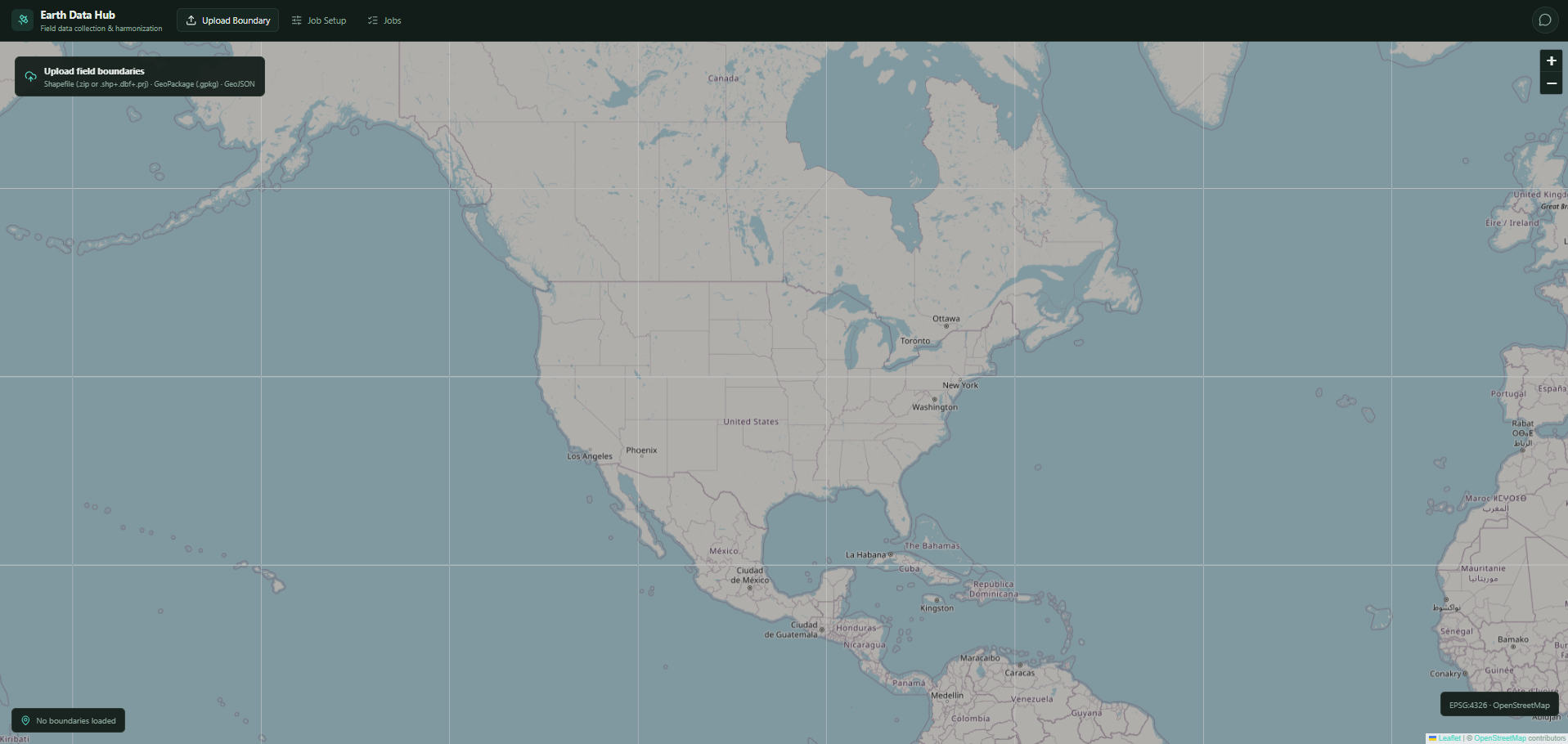 Earth Data Hub interface