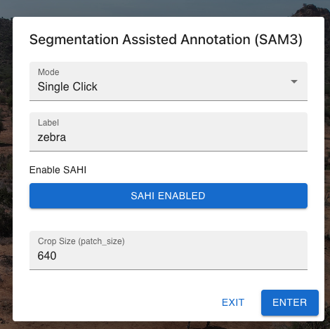 SAM3 Single Click