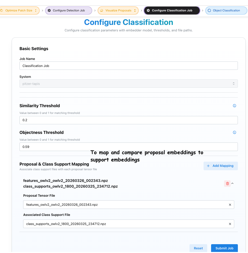 Configure Classification Job
