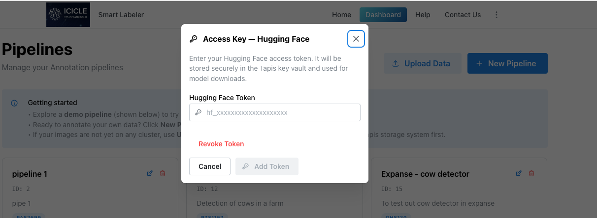 Add or revoke token