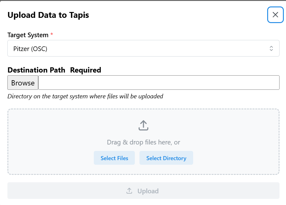 Upload Data