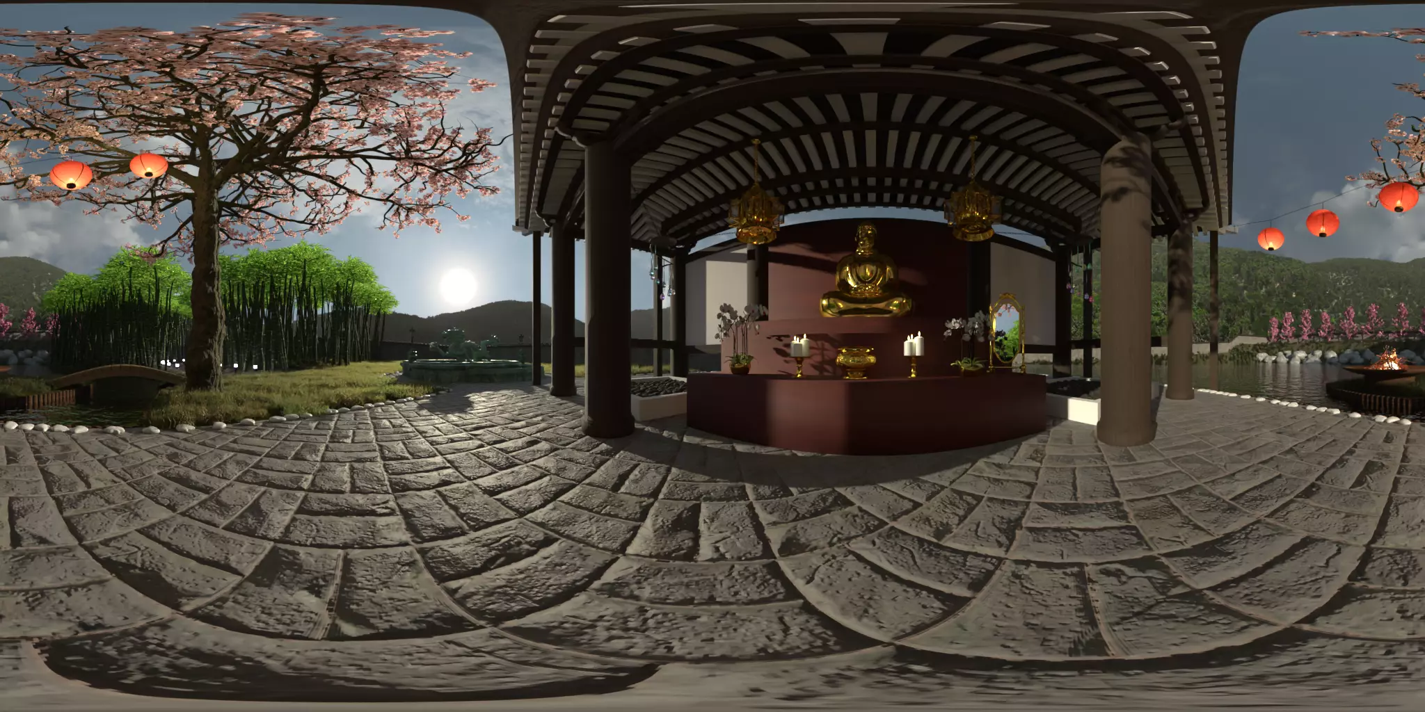 Zen Garden Panorama