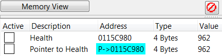 Add Pointer Address manually