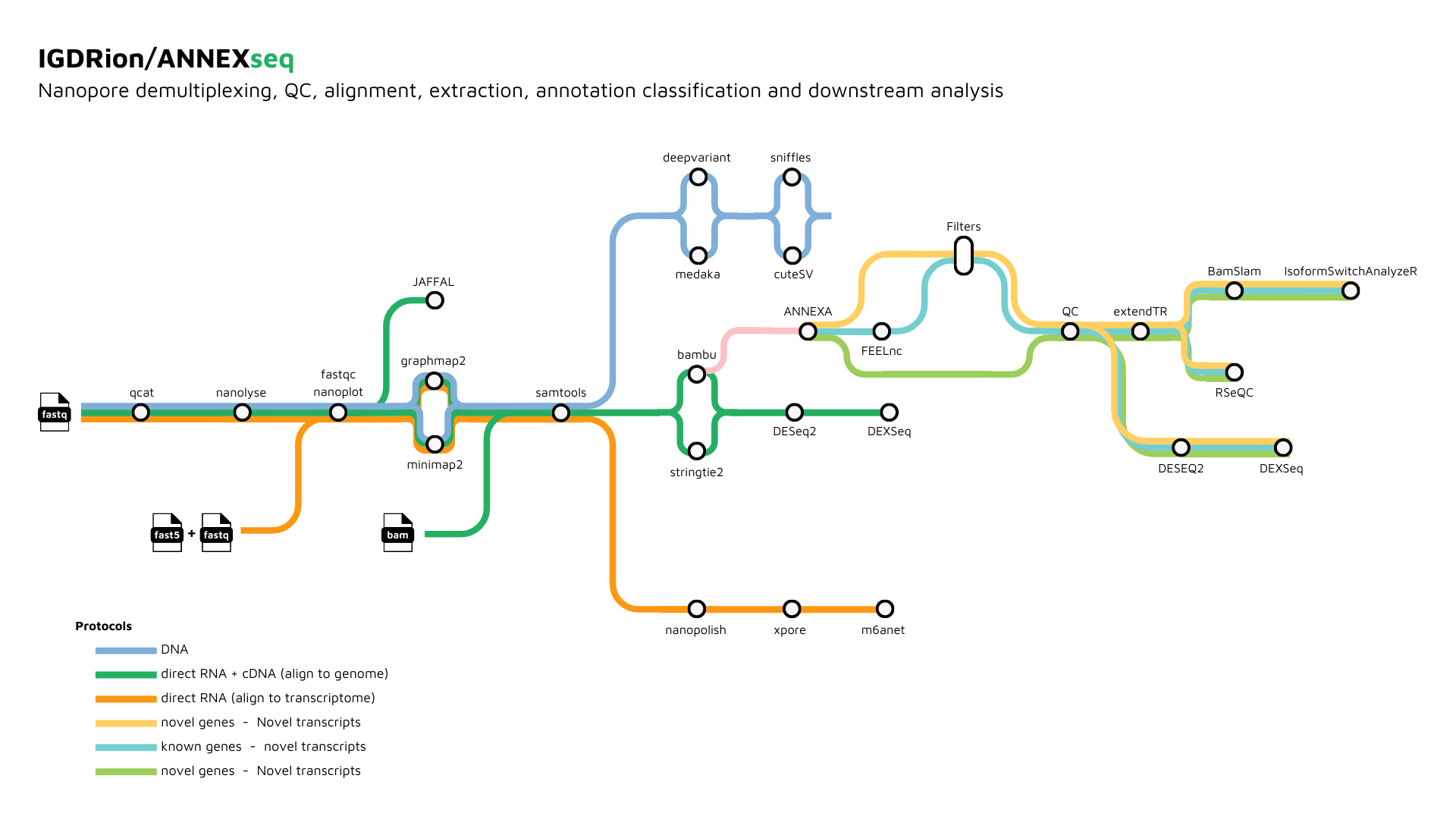 nf-core/nanoseq metro map