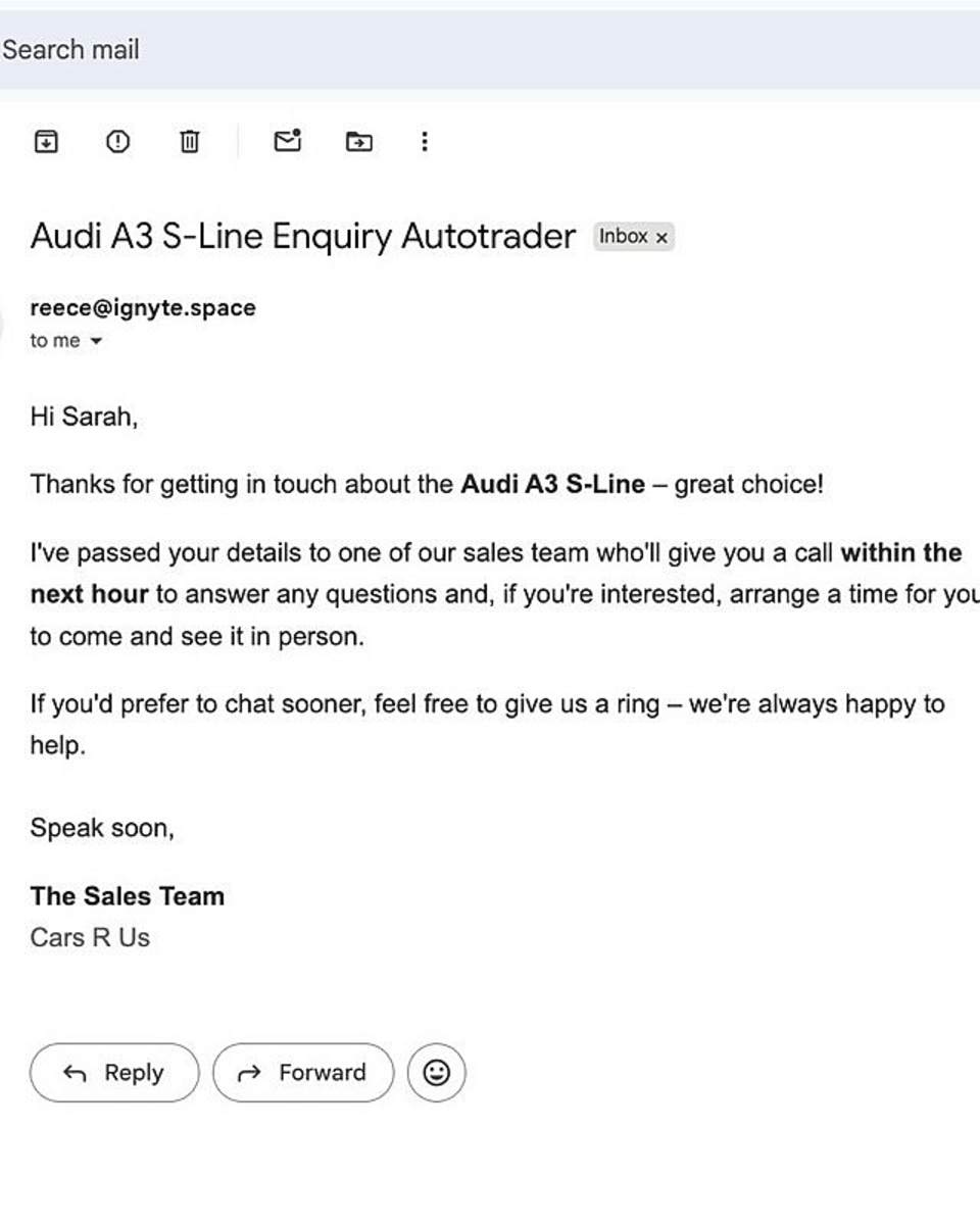 Customer Auto Response