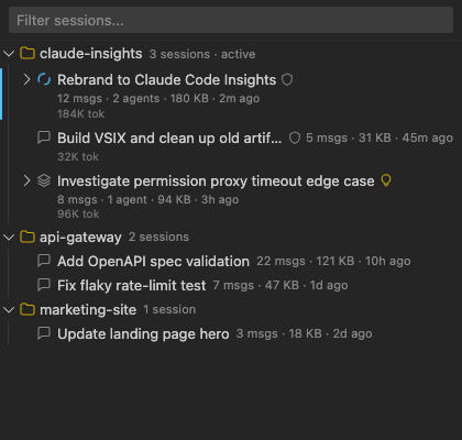 Session browser
