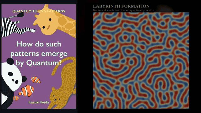 Formation of a labyrinth quantum Turing pattern
