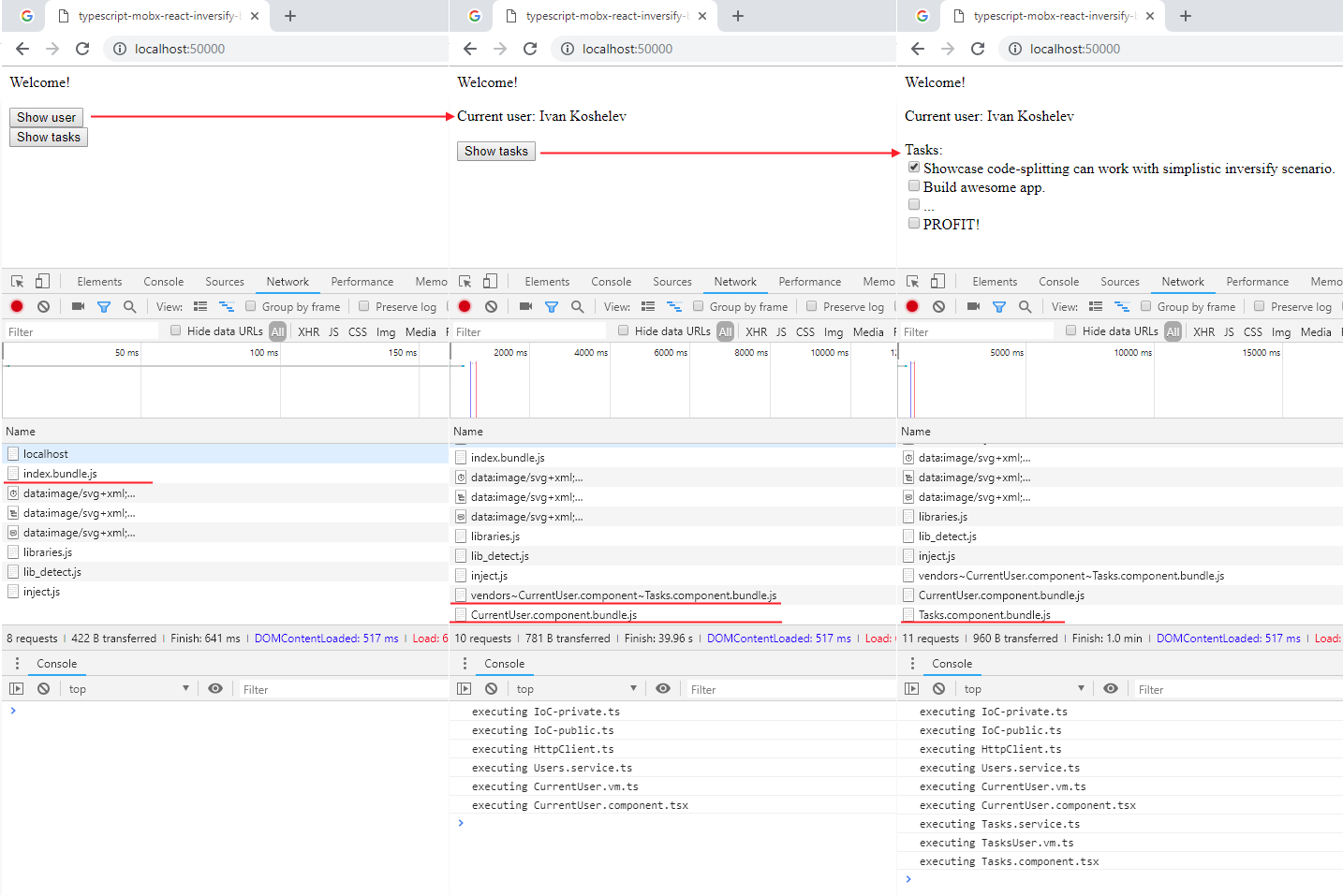 Code splitting demo