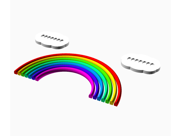 Rainbow rounded shape